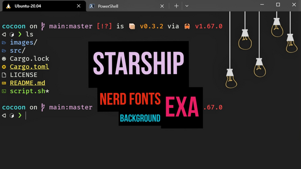 My Configs for a Fancy-Looking Terminal (starship, exa, fonts)